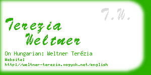terezia weltner business card